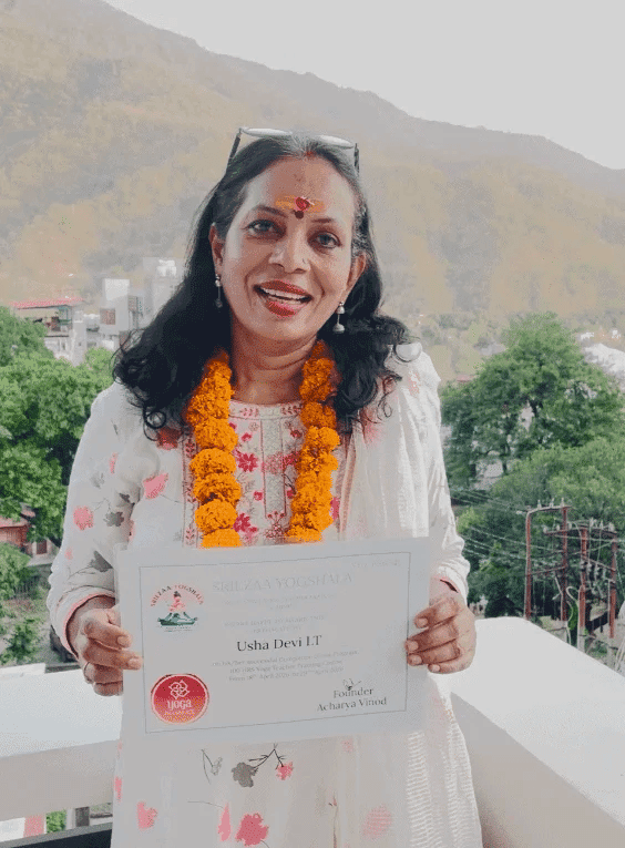 Usha Ji — Completed 200 Hrs YTTC at Sriezaa Yogshala